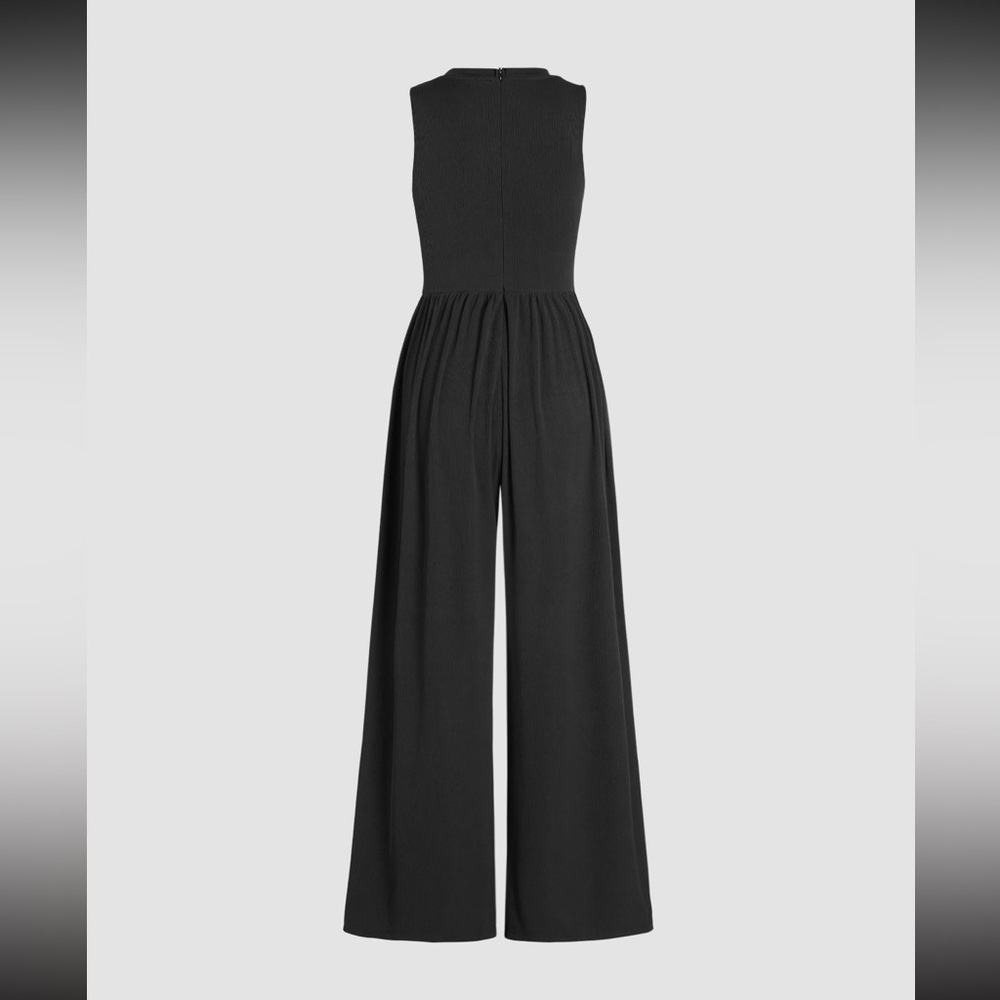 Cider Black Sleeveless Jumpsuit - Picture 2 of 7